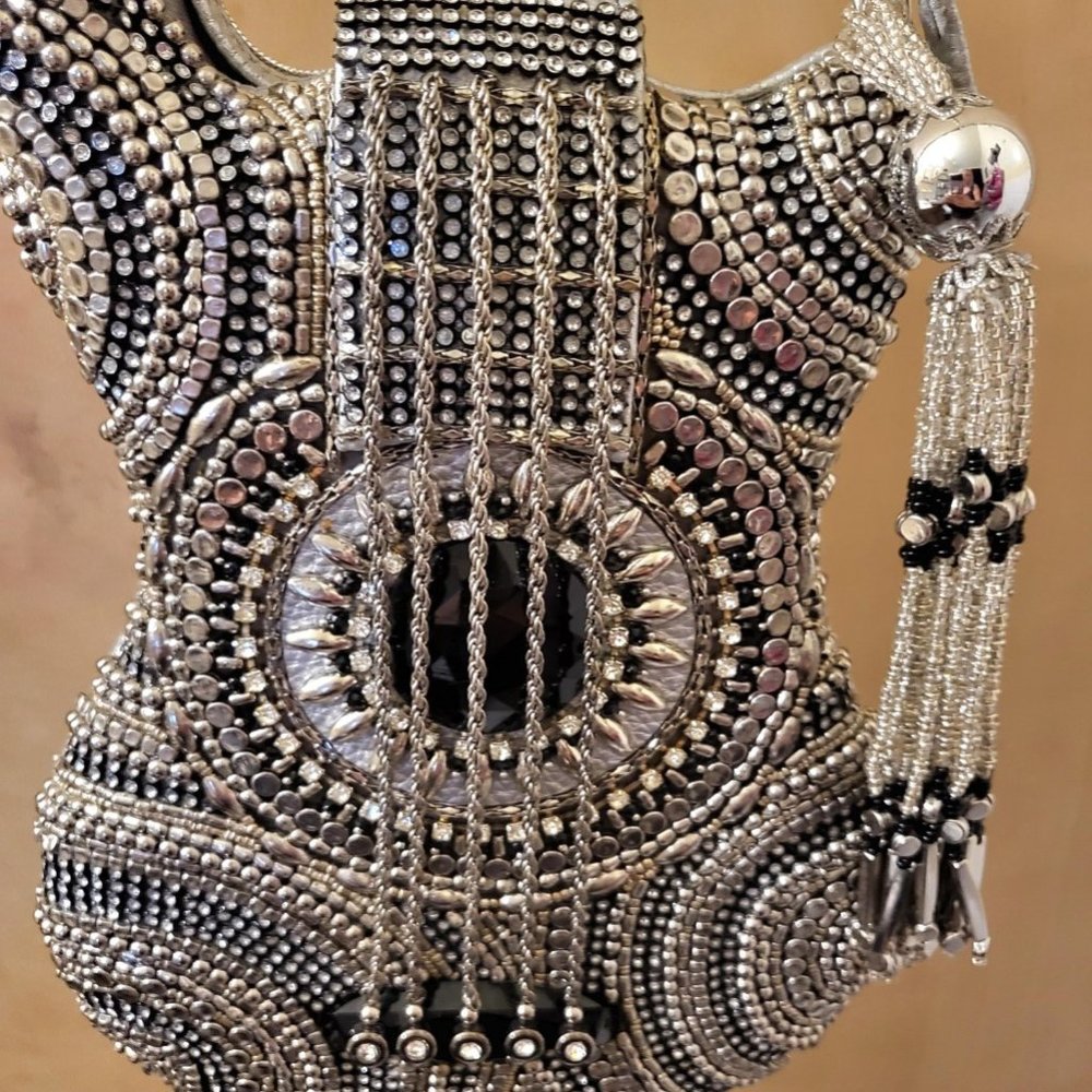 On Tour Crossbody Guitar Handbag By Mary Frances